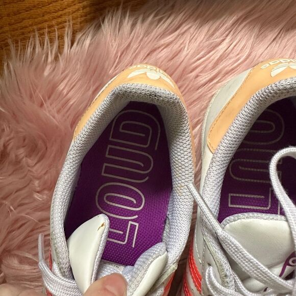 Adidas Original Superstar in White and Signal Pink size 6.5 Womens VGUC - Picture 10 of 12